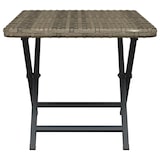 thumbnail of vidaXL Klapptisch Grau 45x35x32 cm Poly Rattan
