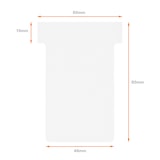 thumbnail of NOBO Etui de 500 fiches T en carton, 170 g/m2, indice 2, blanc