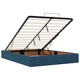 thumbnail of vidaXL Ottoman-Bett mit Matratzen & LEDs Dunkelblau 140x190 cm Samt