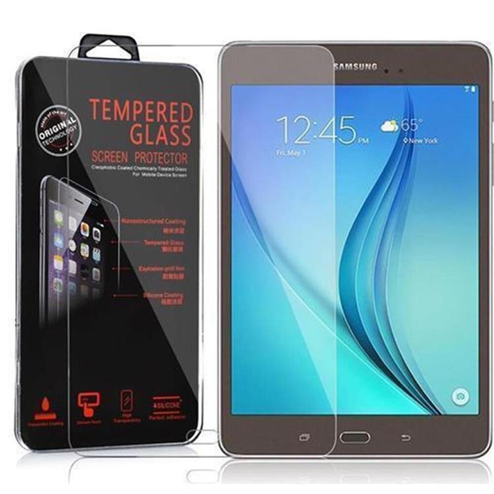 Cadorabo Panzer Folie für Samsung Galaxy Tab A (8 Zoll) in Transparent Schutzfolie Tablet Gehärtetes Tempered