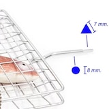 thumbnail of Giemme Spoleto – Grelha giratória de 68 cm em aço cromado para espeto rotativo
