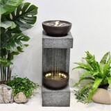 thumbnail of Eleganter Outdoor-Brunnen mit LED-Beleuchtung und Pumpe