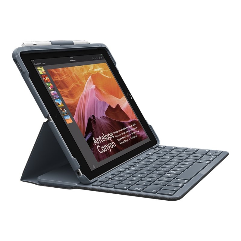 Logitech Slim Folio Tablet-Case für: iPad 10,2" 7.Gen, 8. Gen, 9.Gen