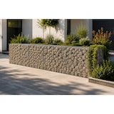 thumbnail of Gavión decorativo metálico galvanizado 200x50x100 cm para jardín exterior 1600 kg