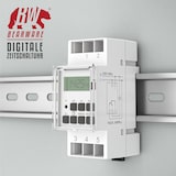 thumbnail of BEARWARE Zeitschaltuhr digital - für DIN Hutschienen im Verteilerschrank Schalttafeln - 2 Klemmen Input, 3 Klemmen Output - 16A/3680W