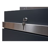 thumbnail of Pakketdoos met standaard HWC-K41, pakketdoos, pakketstation, standaard brievenbus, metaal ~ roestvrij staal gegalvaniseerd antraciet