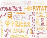Um saco para batatas fritas.