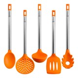 thumbnail of BRA Efficient - Lote de 5 Utensilios de Cocina en Silicona con Soporte Giratorio Incluido