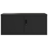 thumbnail of vidaXL Aktenschrank Schwarz 90x40x220 cm Stahl