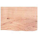 thumbnail of vidaXL Wandregal Hellbraun 60x40x(2-4) cm Massivholz Eiche Behandelt