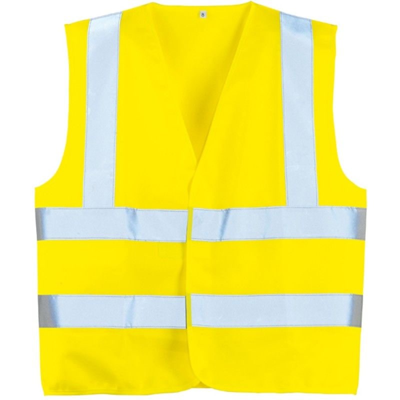 Coverguard - Gilet HV jaune bandes baudrier double ceintures rétro réfléchissantes YARD classe 2 (Pack de 50) Jaune Taille XL