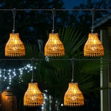 thumbnail of LED Party Deko Lichterkette Boho Korboptik Lampenschirme Garten Balkon koppelbar