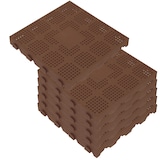 thumbnail of WellHome Combi Pack 6 Baldosas para Suelo de Exterior 39x39x4,8cm Efecto Panal en color Marrón