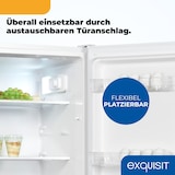 thumbnail of Exquisit Kühlschrank ohne Gefrierfach, 5 Ablagen, 242 Liter, Vollraumkühlschrank 143 cm hoch, KS5320-V-H-040E weiss