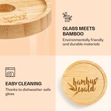 thumbnail of Stapelglas mit Bambusdeckel 250 ml stapelbar luftdicht Bambus