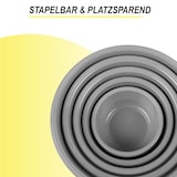 thumbnail of Rührschüssel im ( 5er ) Set, Teigschüsseln, 5er-pack Kunststoff Mixing Bowl Set ( 0,7L - 6L ), Stapelbare Salatschüssel Servierschalen für Küche