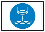 thumbnail of Rettungsboot fieren beim Aussetzvorgang Symbol Aufkleber A1 (594x841mm)