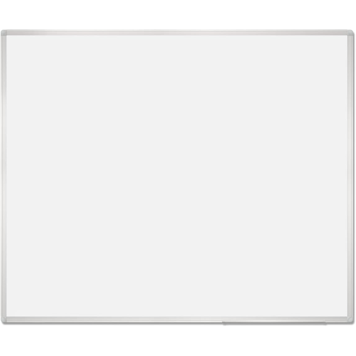 Pizarra para Rotuladores, Pizarra Blanca Pared, Pizarra Rotulador Marco de Aluminio, Pizarra Blanca de Melamina Multiusos · m-office (150x120cm)
