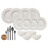 thumbnail of Villeroy & Boch Manufacture Rock Kombiservice mit Besteck 32-teilig weiß