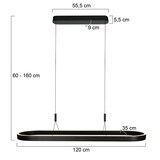 thumbnail of Steinhauer Exclusive Pendelleuchte 2-fl. Mykty" 4205ZW Schwarz