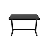 thumbnail of SIGMA Schreibtisch ET118, Glas, 120 x 60 cm, elektrisch höhenverstellbar, Ausgangsanschlüsse, schwarz