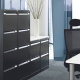 thumbnail of BISLEY Hängeregistraturschrank mit Schloss aus Metall in lichtgrau, 2 Schubladen, einbahnig - Hängeregisterschrank abschließbar, Hängeregistratur für