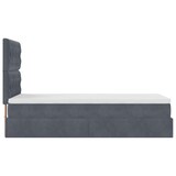 thumbnail of vidaXL Ottoman-Bett mit Matratzen & LEDs Dunkelgrau 80x200 cm Samt