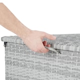 thumbnail of tectake Baú de armazenamento de alumínio OSLO 145x82,5x79,5cm XXL cinzento claro - 404248