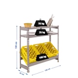thumbnail of Simonbottle Rack 1-2 für 100 kg in der Farbe GRAU mit Abmessungen von 1000x1000x300 mm