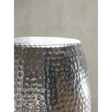 thumbnail of Beistelltisch 30x49,5x30cm Aluminium Silber Dekotisch orientalisch rund, Kleiner Hammerschlag Abstelltisch, Designer Ablagetisch Metall modern,