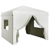 thumbnail of Carpa plegable pop-up 3x3 m cenador de jardín con 4 paredes laterales 2 ventanas de malla altura ajustable bolsa de transporte impermeable y anti-UV