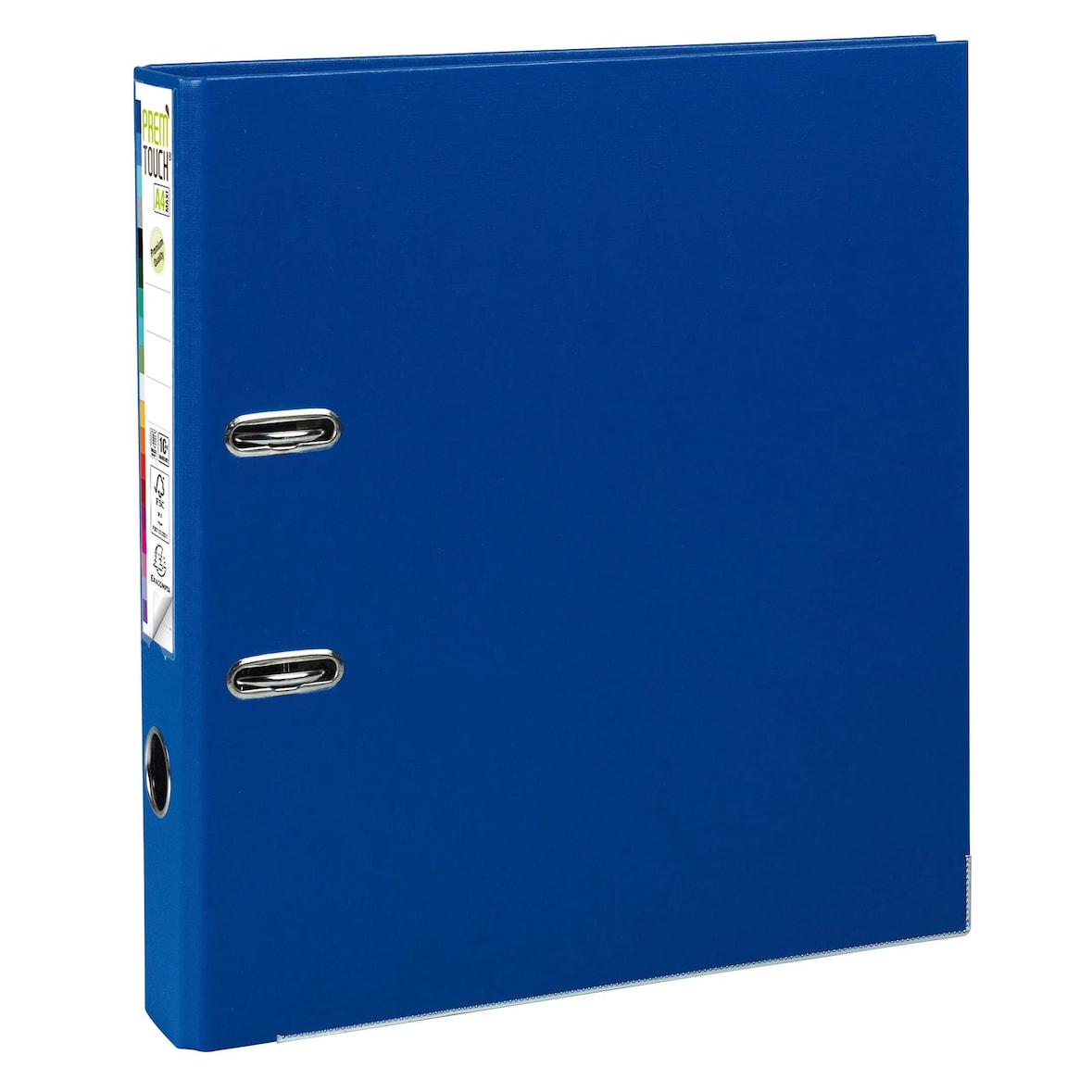 Exacompta 53152E 10x Premium-Ordner PREM'TOUCH aus PP mit 2 Ringen, Rücken 50mm, 32x30cm für DIN A4 MAXI - Dunkelblau