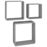 thumbnail of vidaXL Würfelregale 3 Stk. Grau MDF