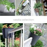 thumbnail of Prosperplast - RATOLLA SQUARE Blumentopf 3,8L - 19x19x15,9cm in der Farbe Mocca