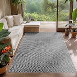 thumbnail of Carpetsale24 In- & Outdoor Teppich Grau 120x170 cm, Wetterfest & UV-beständig, für Küche, Balkon, Terrasse, Wohnzimmer und Esszimmer, Boho-Stil