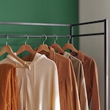 thumbnail of Portant vêtements métal noir 80x165cm