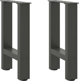 thumbnail of vidaXL Couchtischbeine Anthrazit 2 Stk. 28x(42-43) cm Stahl