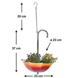 thumbnail of DanDiBo Blumenampel Metall Hängeampel mit Topf Innen Außen Regenschirm Hängepflanzen 57 cm 96258 S Pflanzenhänger Blumenhänger Topfhänger Blumen
