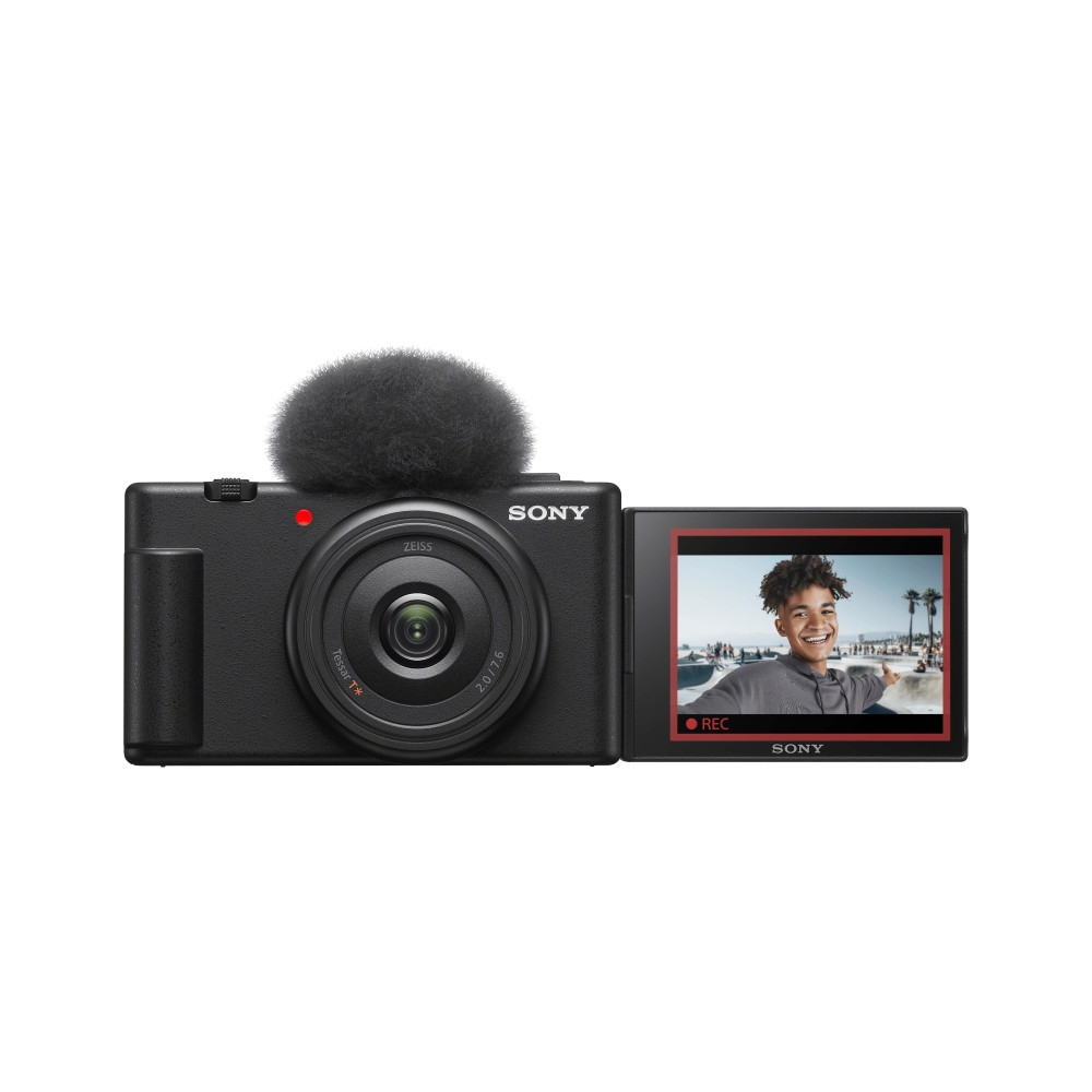 Sony ZV-1F Vlog-Kamera Schwarz 4K Zoom | Nachhaltig