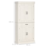 thumbnail of HOMCOM Credenza Cucina con 2 Armadietti e Cassetto Stile Coloniale