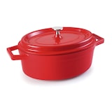 thumbnail of Lacor - 25931 - Ovale braadpan van gegoten aluminium 31x25 cm - Rood