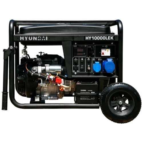 Generador Hyundai HY1000LEKT gasolina Trifásico / Monofásico full power
