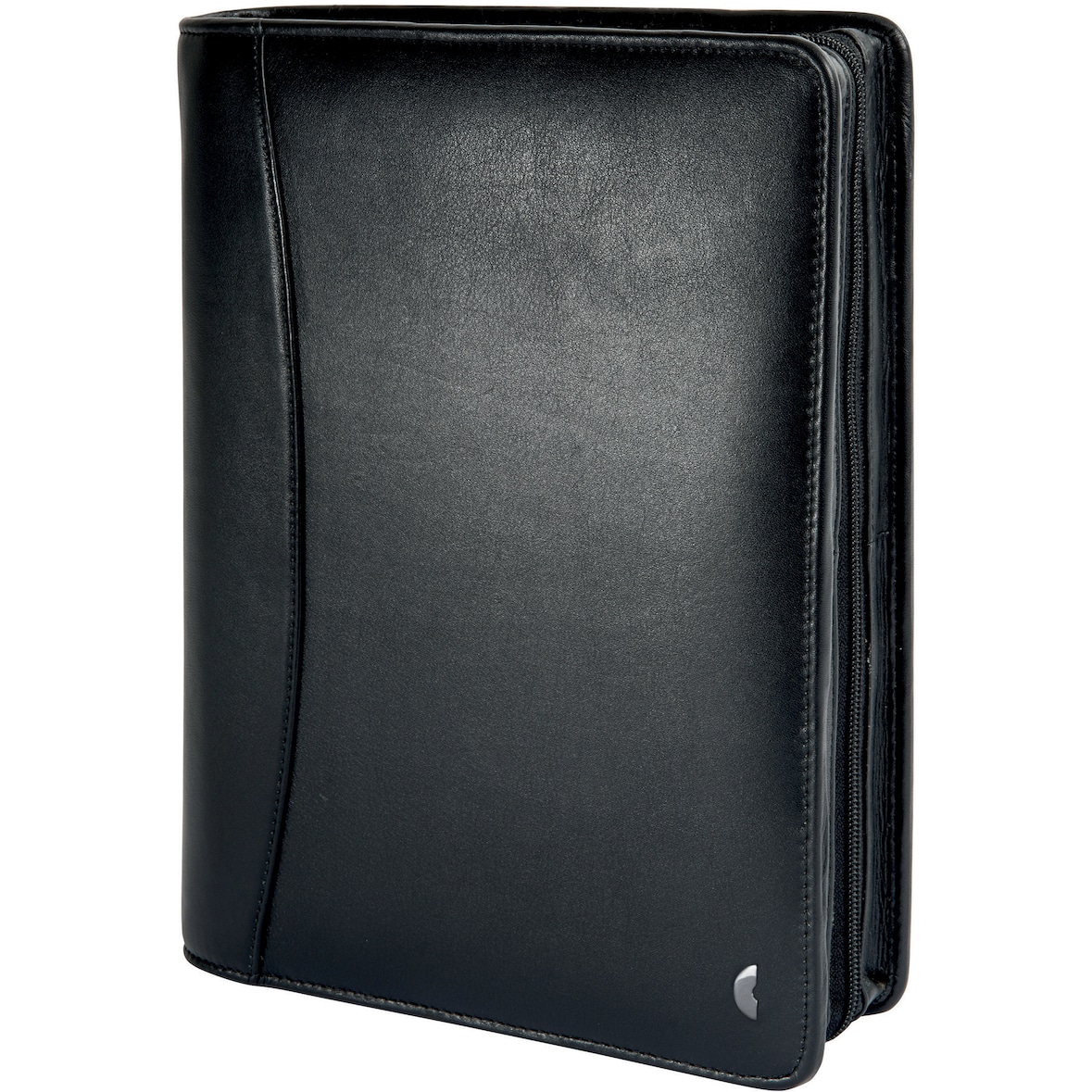 Kalender-Ringbuch A5 Compact Standard Leder schwarz