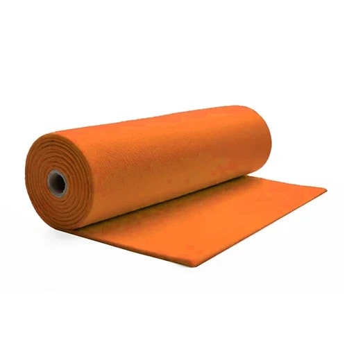Moqueta ferial laranja em rolo 2 x 60 (120 m²) casamentos / eventos / feiras / desfiles