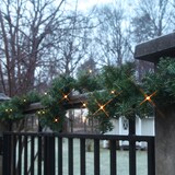 thumbnail of LED Tannengirlande Weihnachtsgirlande beleuchtet 30LED Batterie Timer 2,50m grün