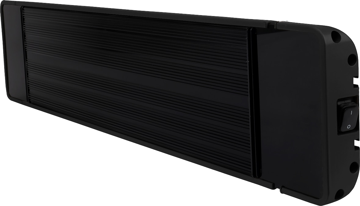 METRO PROFESSIONAL Calefactor de terraza EPH1800, aluminio, 120 x 20 x 5 cm, 3 niveles de calefacción, negro