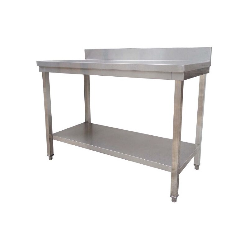 Mesa mural con entrepaño 1500x600x850 serie ECO