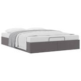 thumbnail of vidaXL Ottoman-Bett ohne Matratze Grau 140x200 cm Kunstleder