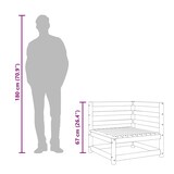 thumbnail of vidaXL Tuinbank 3-zits geïmpregneerd grenenhout