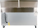 thumbnail of Romux® Saladette Kühltisch mit 3 Türen 180x70 cm für 10 GN 1/3 Behälter mit Umluftkühlung | Zubereitungstisch aus Edelstahl mit Kapazität 417 L